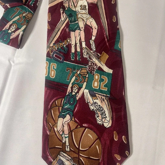 Vintage JT Beckett Basketball Tie - Picture 3 of 4